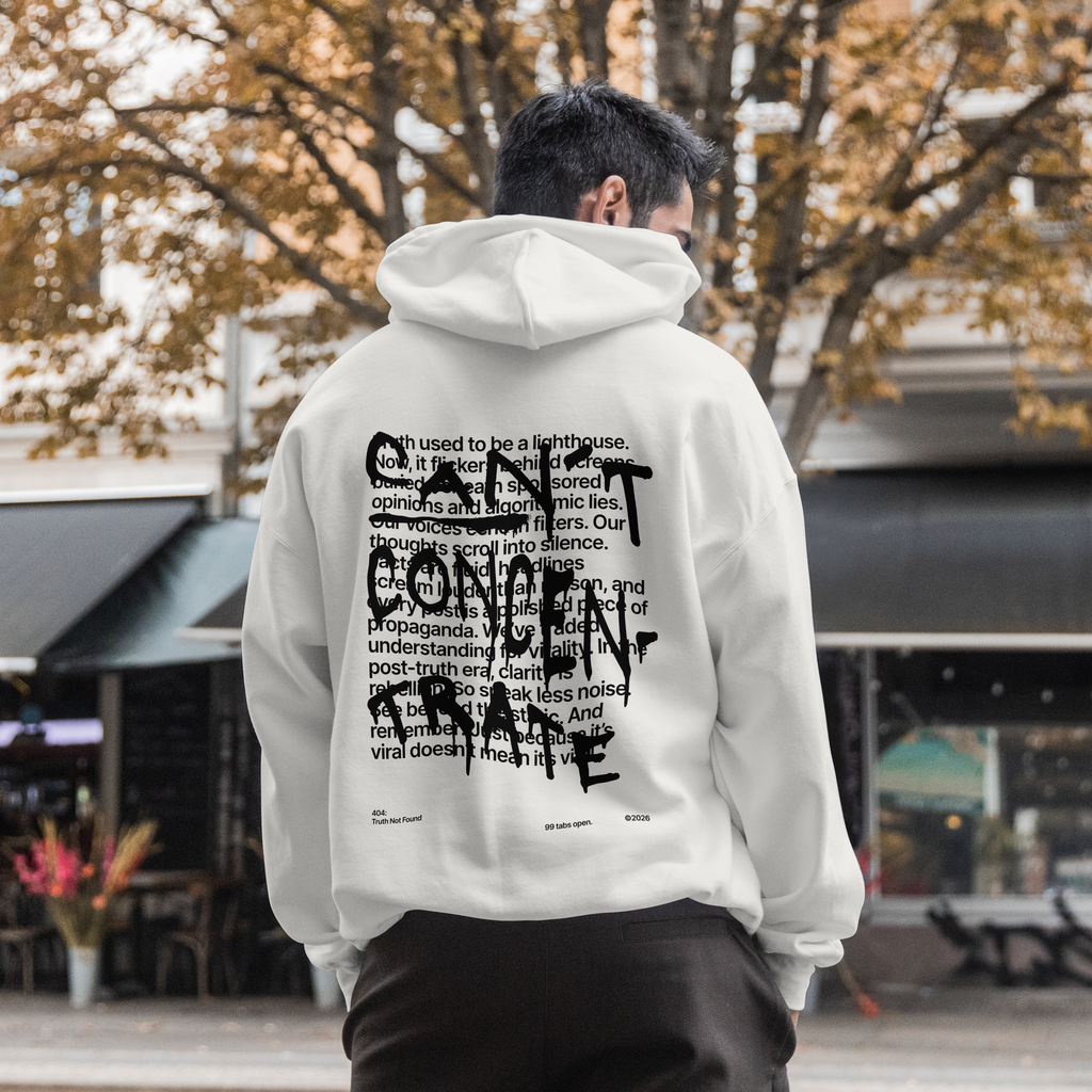CAN´T CONCENTRATE Oversized Hoodie