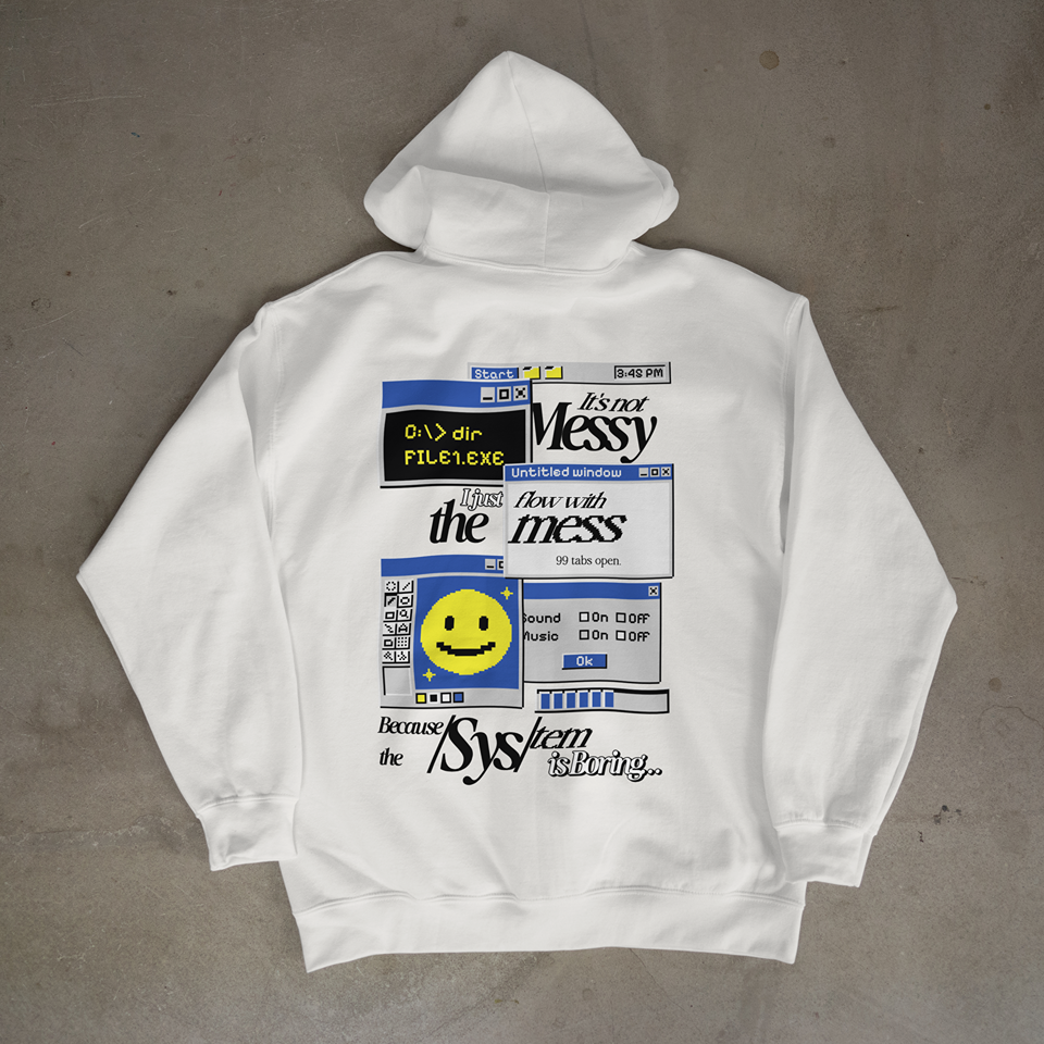 FILE1.EXE Oversized Hoodie